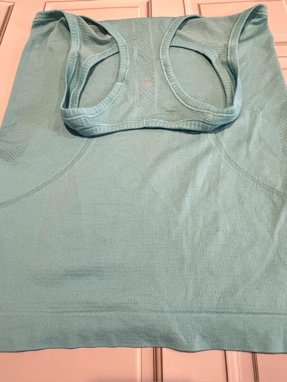 lululemon athletica Light Teal Seamless Racerback Muscle Tank